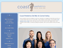 Tablet Screenshot of coastpediatrics.com